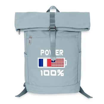 Le Libéria et la France sont au pouvoir - Sac à dos ordinateur - bleu glacier - Devant