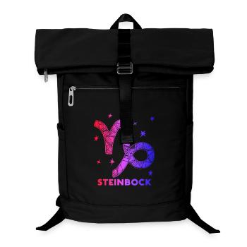 Sterne Sterndeutung Steinbock Horoskop Tierkreis - Laptop-Rucksack  - Schwarz - Vorne