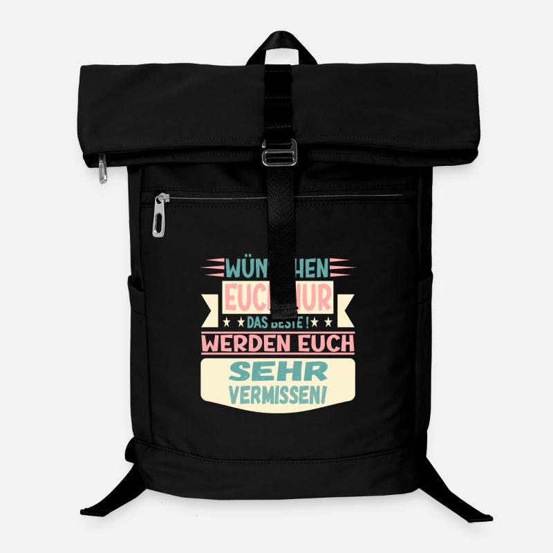 ABSCHIEDSFEIER ABSCHIED NEHMEN GRUPPE FAMILIE TEAM Laptop-Rucksack 