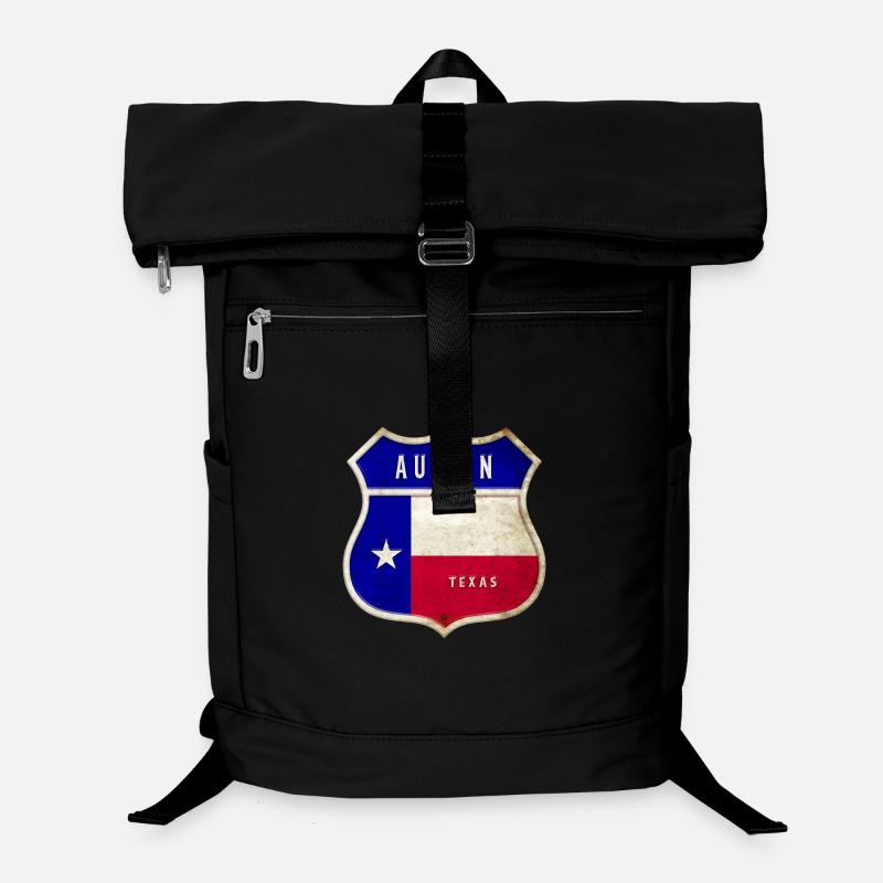 Austin Texas crest flags design Laptop Backpack