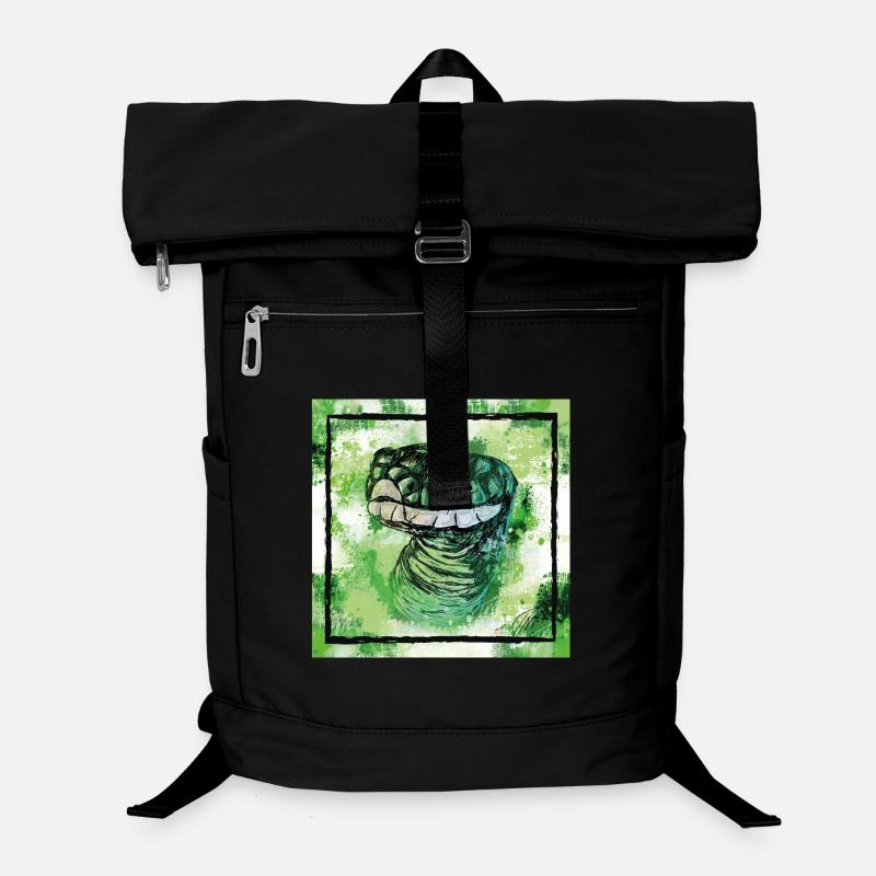 le serpent vert agile, les cadeaux d’animaux Sac à dos ordinateur