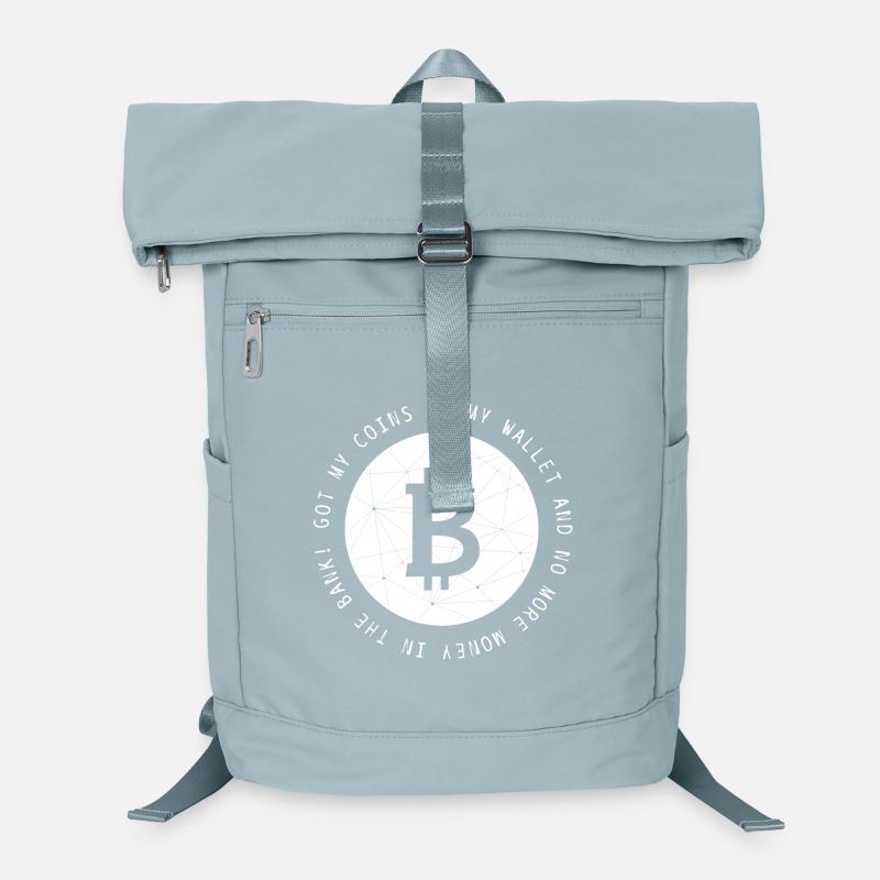 Bitcoin BTC Krypto Crypto lustig cool Spruch Laptop-Rucksack 