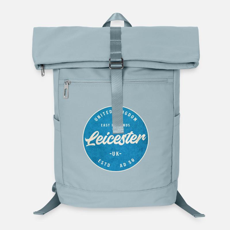 Leicester UK Vintage Circle Logo Laptop Backpack