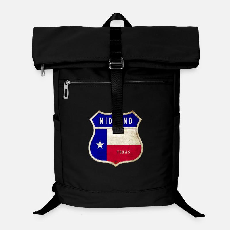 Midland Texas crest flag design Laptop Backpack
