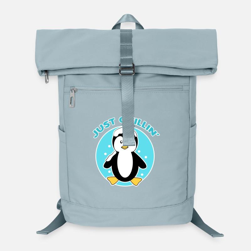 Pinguin Statement Eis Kalt Vogel Schnee Tier Laptop-Rucksack 