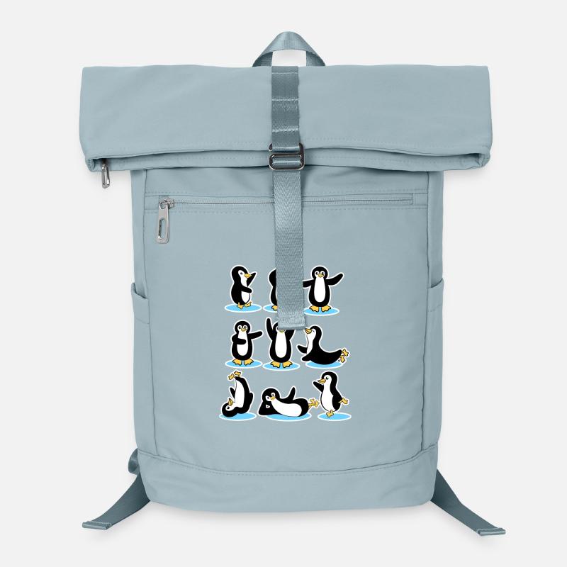 Cool Eislaufen Antarktis Pinguin Eis Kalt Vögel Laptop-Rucksack 