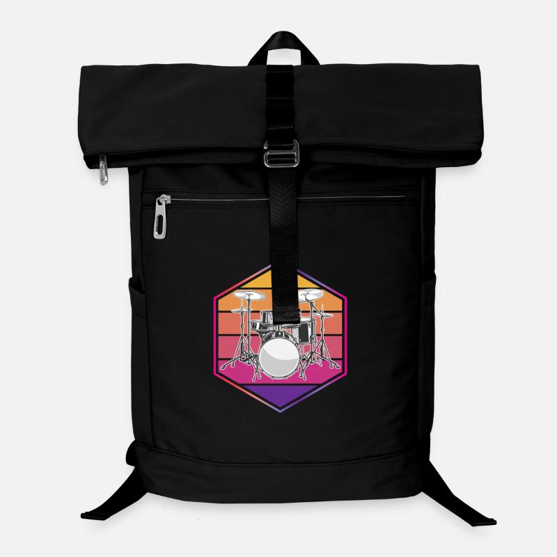 Drummer Schlagzeuger Laptop Backpack