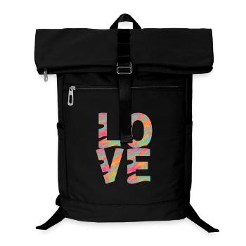 LIEBE - Laptop-Rucksack  - Schwarz - Vorne