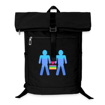 Gleichgeschlechtliche Partnerschaft Herz Lgbt - Laptop-Rucksack  - Schwarz - Vorne