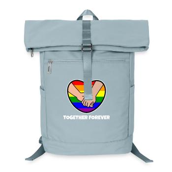 Relationship Homo Statement Heart Pride Rainbow - Laptop Backpack - ice blue - Front