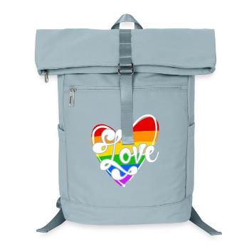 Beziehung Liebe Lgbt Sexualität Herz Bisexuell - Laptop-Rucksack  - Eisblau - Vorne