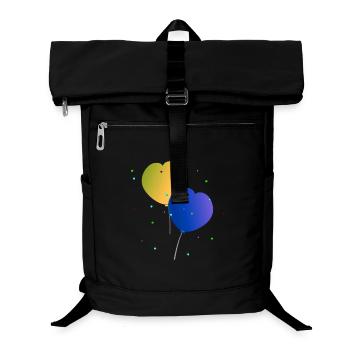 Ballons, Luftballonherzen - Laptop-Rucksack  - Schwarz - Vorne