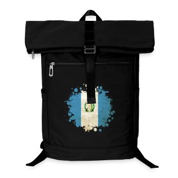 Guatemala vintage flags blob - Laptop Backpack - black - Front