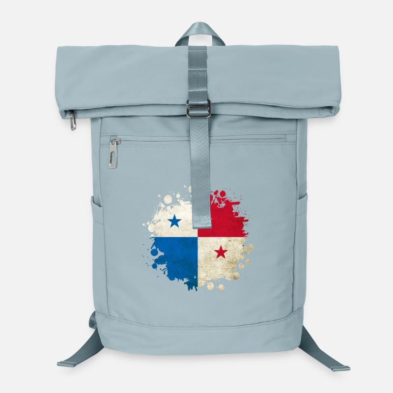 Panama Vintage Flaggen Klecks Laptop-Rucksack 