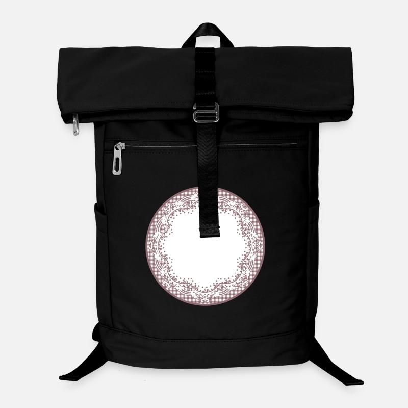 Nostalgia cake tip label in dusky pink Laptop Backpack