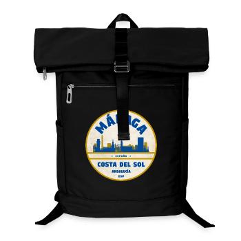 Malaga Skyline Coastal Flair - Laptop Backpack - black - Front