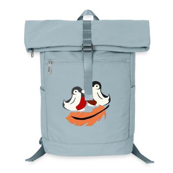 herbstvögel, niedliches vogelpaar mit feder - Laptop-Rucksack  - Eisblau - Vorne