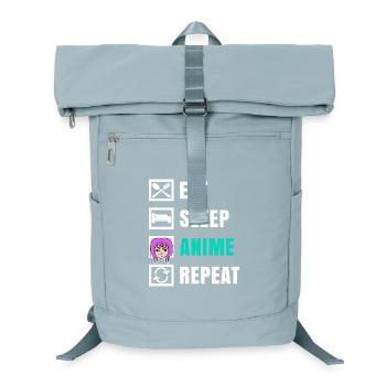 Cool Anime Comic Manga Zeichentrick Cosplay Spruch - Laptop-Rucksack  - Eisblau - Vorne