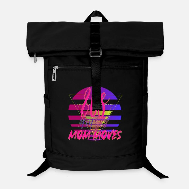 80s Mom Moves Retro Neon Design Laptop-Rucksack 