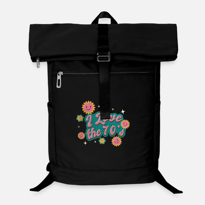 J'adore le design vintage des années 70 Sac à dos ordinateur