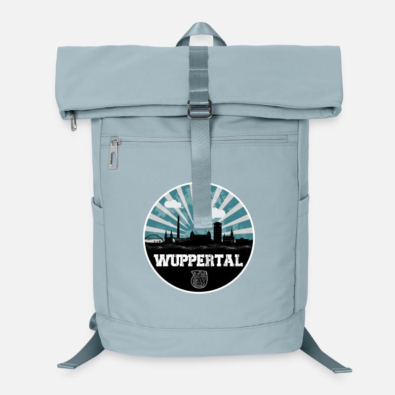 Wuppertal Blue Hour Skyline Laptop Backpack