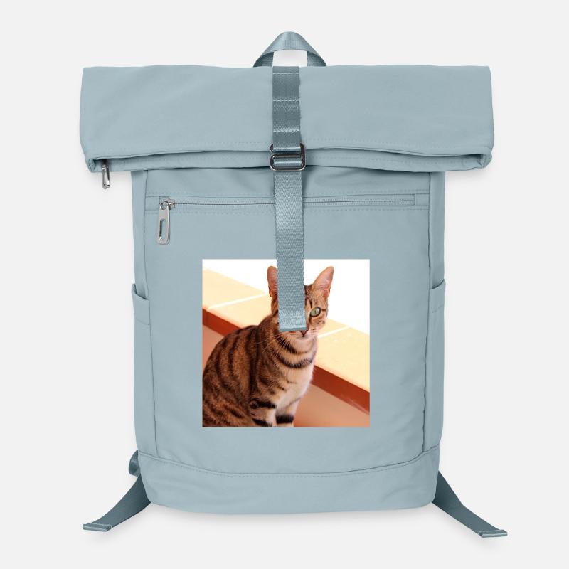Katze Kätzchen Poster quadratisch Katzenposter Laptop-Rucksack 