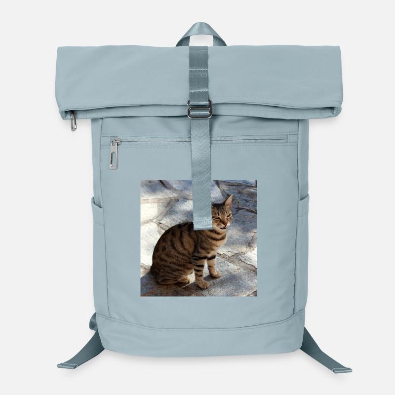 Katze Kätzchen Poster quadratisch Katzenposter Laptop-Rucksack 