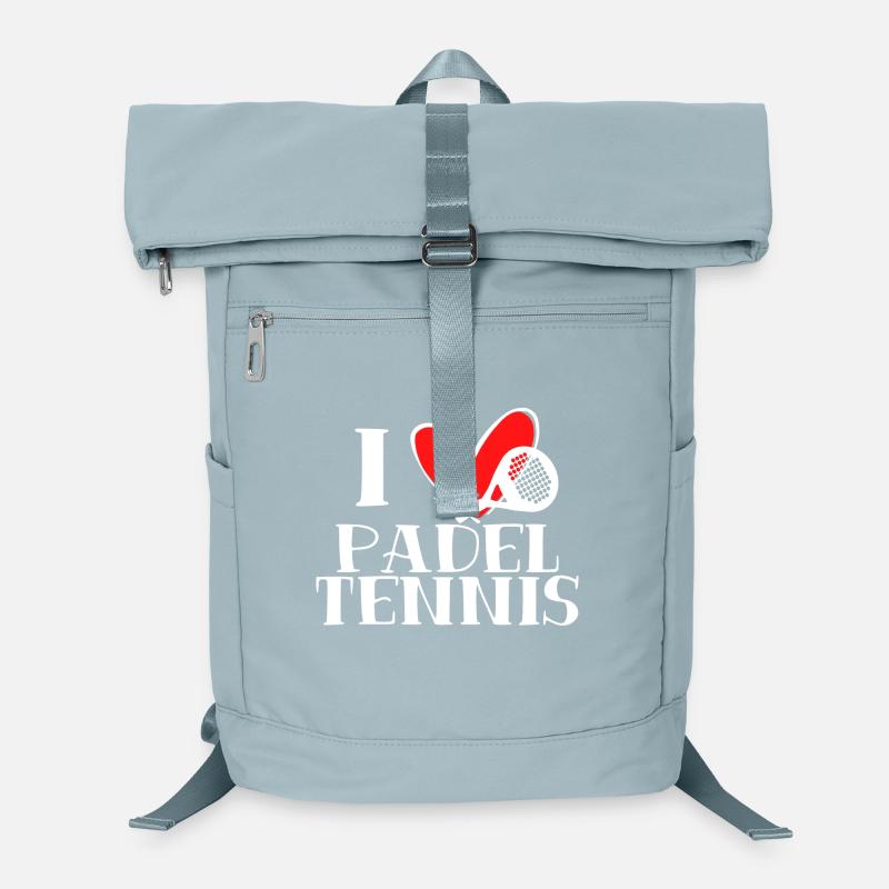 Player Heart I Love Padel Statement Racket Laptop Backpack