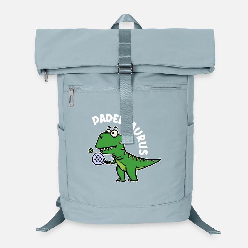 Padel Padelspiel Sport Spieler Dinosaurier Spruch Laptop-Rucksack 