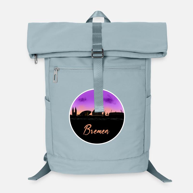 Belle ligne d’horizon de Brême Sac à dos ordinateur