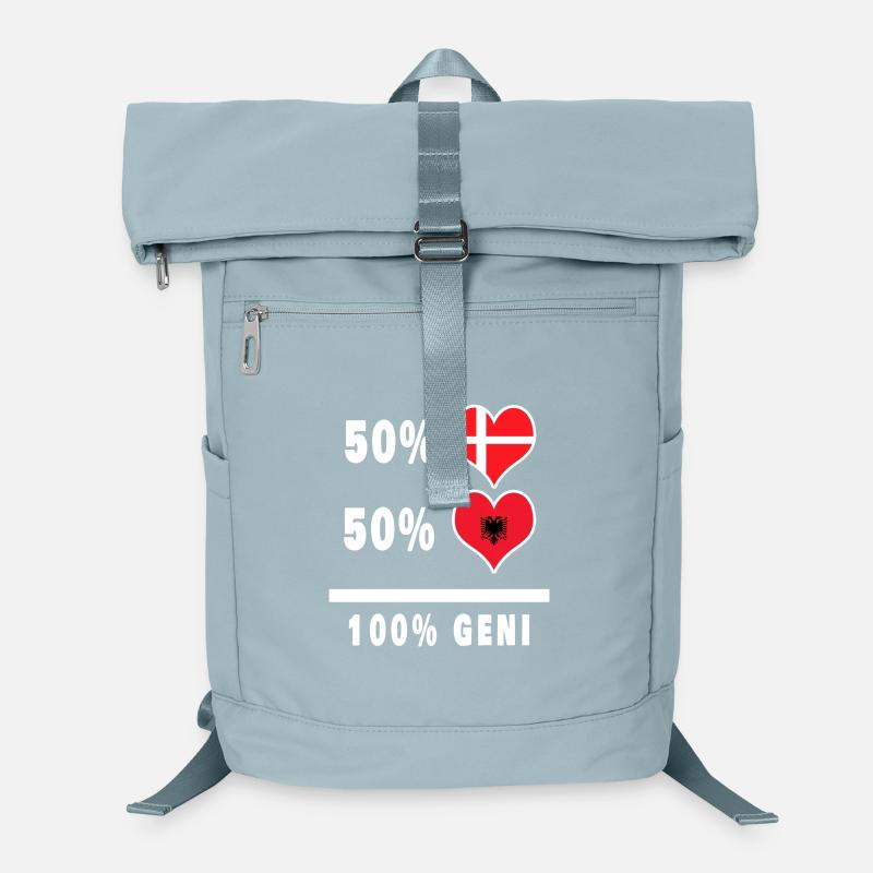 Albanie et Danemark 100% drapeau de génie Sac à dos ordinateur