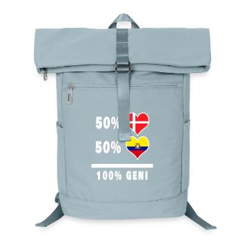 Equateur et Danemark 100% drapeau de génie - Sac à dos ordinateur - bleu glacier - Devant