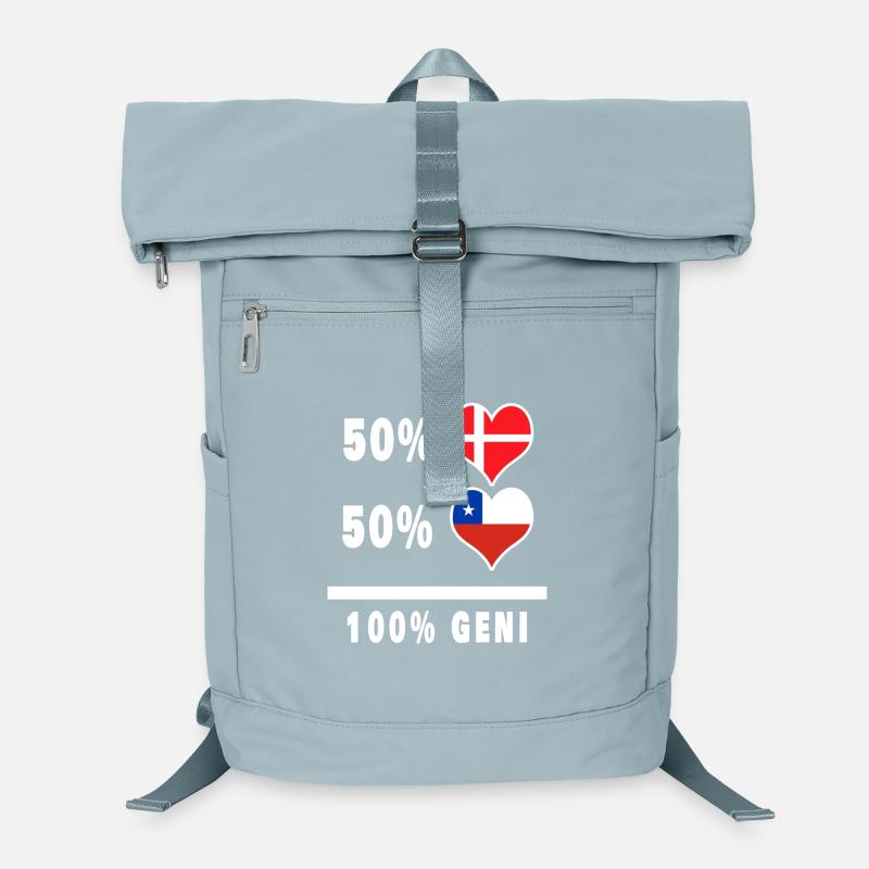 Chile and Denmark 100% genius flag Laptop Backpack