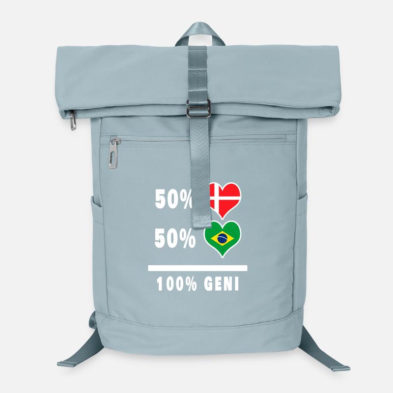 Brésil et Danemark 100% drapeau de génie Sac à dos ordinateur