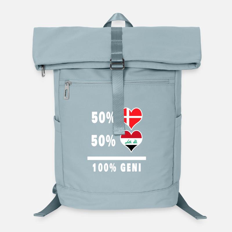 Irak et Danemark 100% drapeau de génie Sac à dos ordinateur