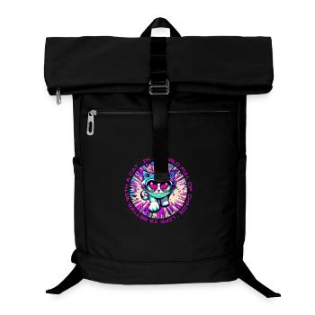 Chaos? Le chat rend tout meilleur! - Sac à dos ordinateur - noir - Devant