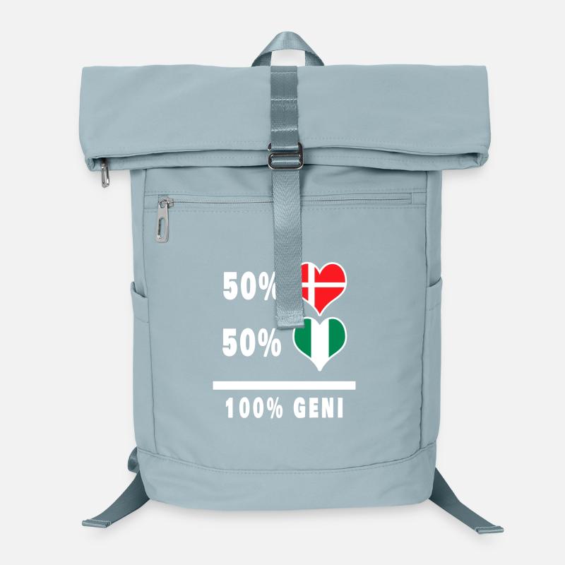 Drapeau 100% génie du Nigeria et du Danemark Sac à dos ordinateur