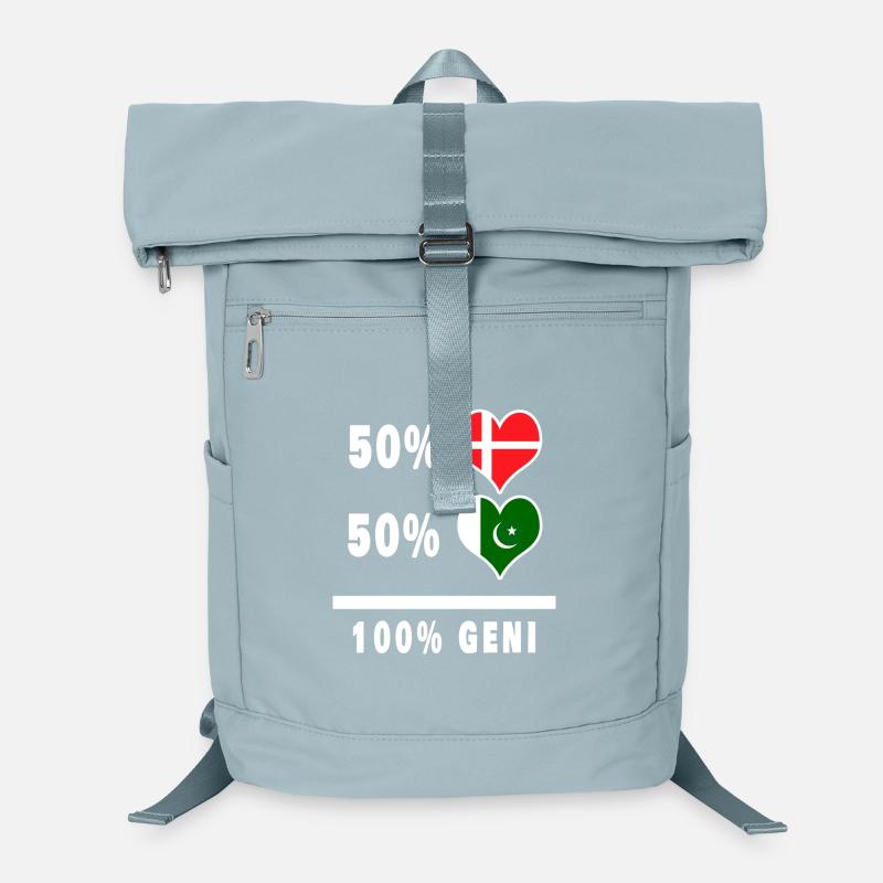 Pakistan et Danemark 100% drapeau de génie Sac à dos ordinateur