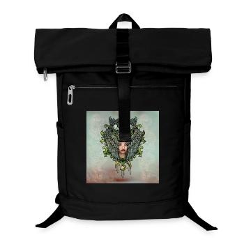 In the protection of the owl - Laptop Backpack - black - Front