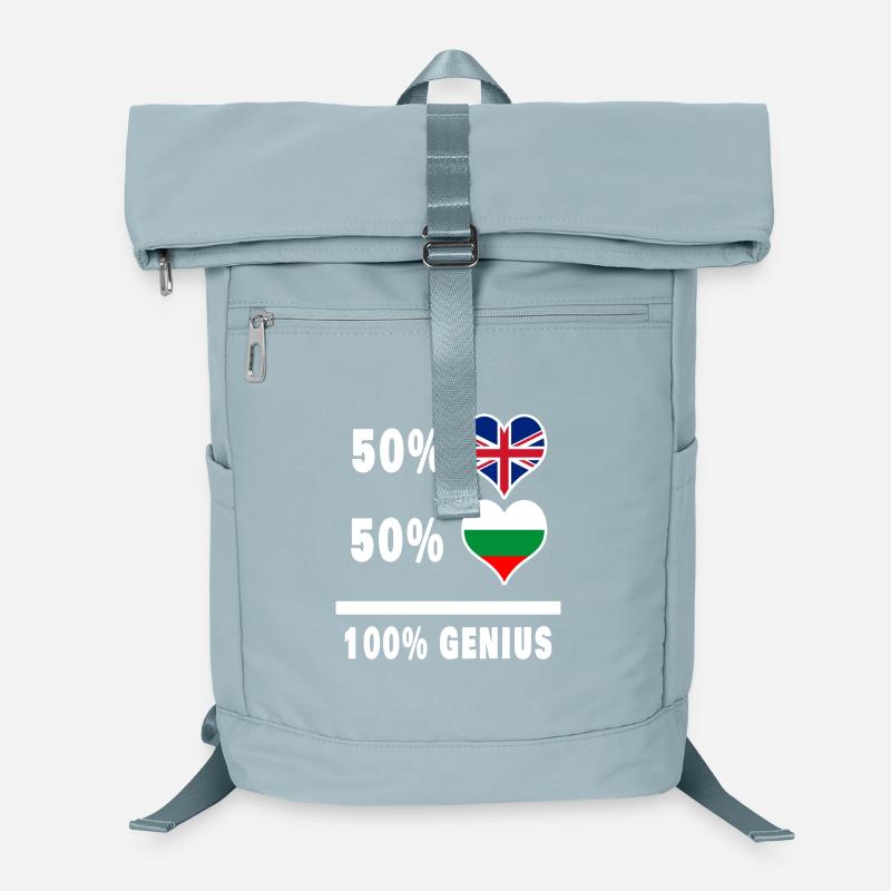 Bulgaria and Great Britain 100% Genius Flag Laptop Backpack