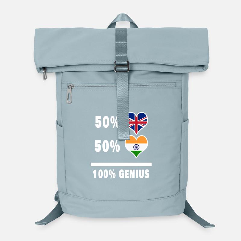 India and Great Britain 100% Genius Flag Laptop Backpack