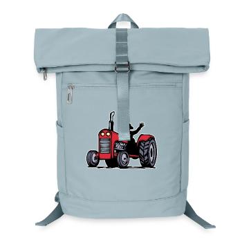 Tractor Farmer Farm Organic Farmer Commercial Vehicle - Laptop Backpack - ice blue - Front