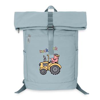Farmer Farm Farming Tractor Vehicle - Laptop Backpack - ice blue - Front