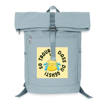 Abschiedsgeschenke - Traurig Sein Sprüche ZITRONE - Laptop-Rucksack  - Eisblau - Vorne