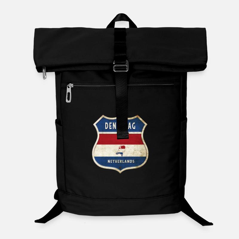The Hague Netherlands flag coat of arms design Laptop Backpack