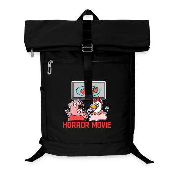 Kino Movies Statement Filmabend Theater Streaming - Laptop-Rucksack  - Schwarz - Vorne