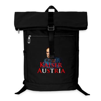Kaiser Austria – Historisches Österreich Motiv - Laptop-Rucksack  - Schwarz - Vorne