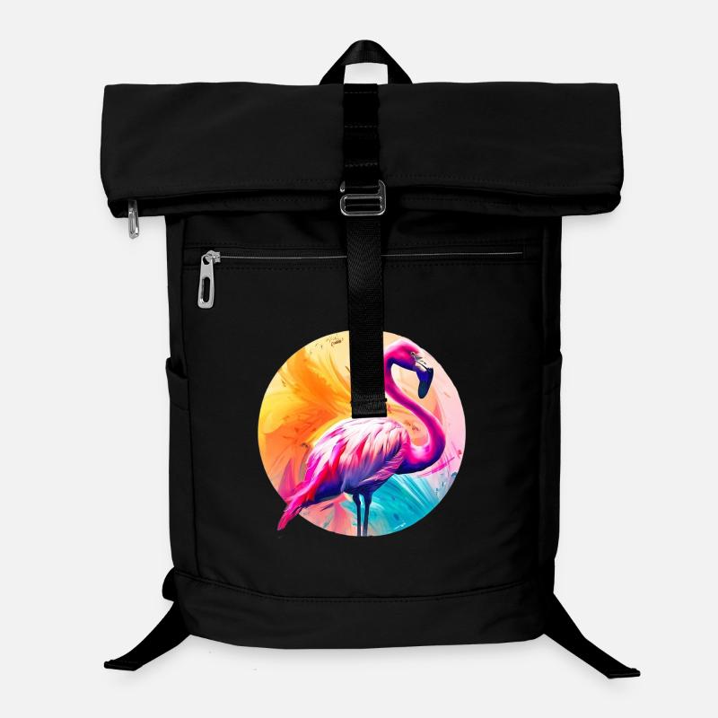 Flamant rose Sac à dos ordinateur