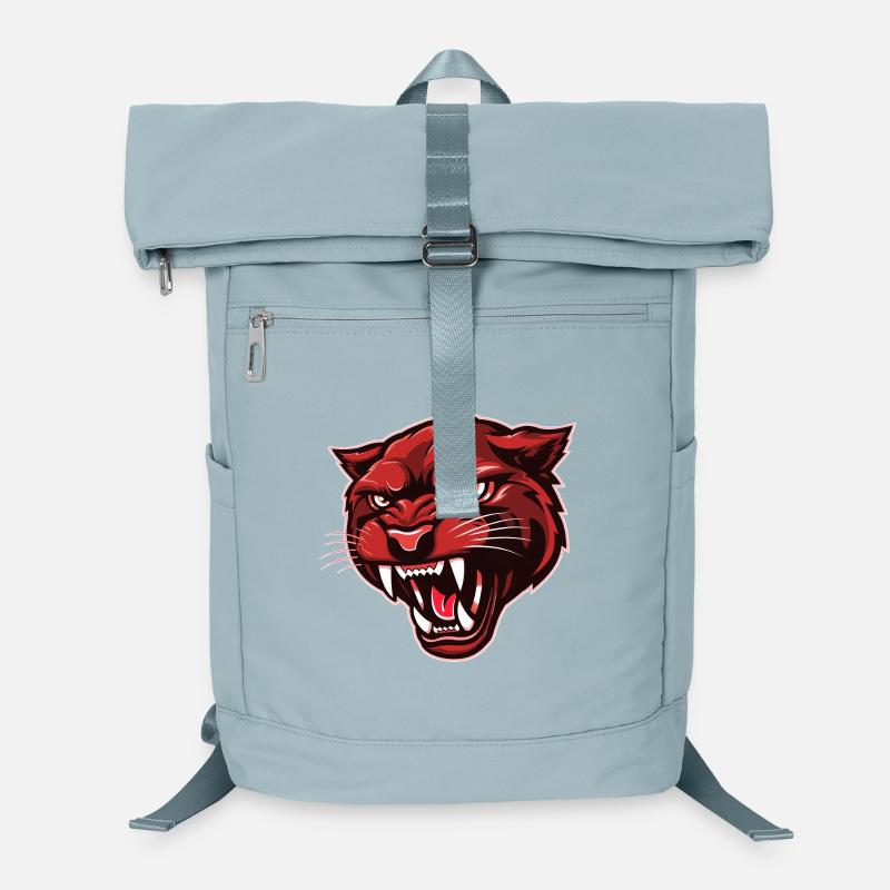 Panther Kopf Rot Laptop-Rucksack 