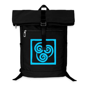 Symbol of wind in square - Laptop Backpack - black - Front